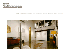 Tablet Screenshot of centralartgarage.com
